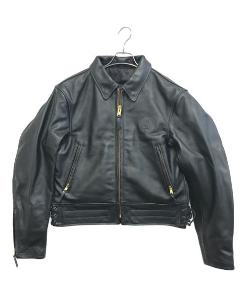 Johnson Leathers（ジョンソンレザー）Johnson Leathers (ジョンソンレザー) レザージャケット ブラック サイズ:42の古着・服飾アイテム