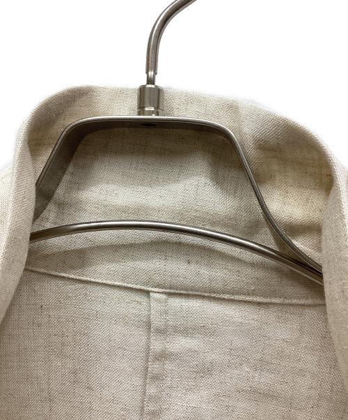 THREE DOTS（スリードッツ）THREE DOTS (スリードッツ) レーヨンリネン ジャケット ベージュ サイズ:XSの古着・服飾アイテム