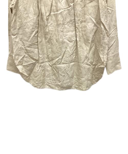 Conte（コンテ）Conte (コンテ) ヘンプ バックスリット ギャザーシャツ ベージュ サイズ:表記なしの古着・服飾アイテム