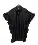Vivienne Westwood RED LABELヴィヴィアンウエストウッドレッドレーベル）の古着「Dry Cotton Jersey Frill ドレス」｜ブラック