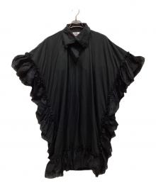 Vivienne Westwood RED LABEL（ヴィヴィアンウエストウッドレッドレーベル）の古着「Dry Cotton Jersey Frill ドレス」｜ブラック