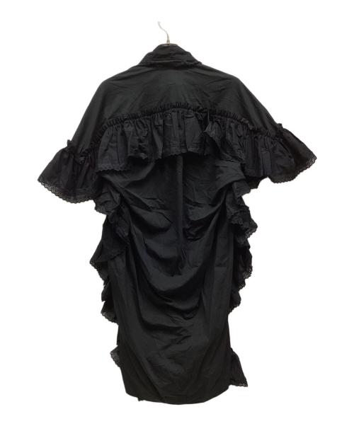 Vivienne Westwood RED LABEL（ヴィヴィアンウエストウッドレッドレーベル）Vivienne Westwood RED LABEL (ヴィヴィアンウエストウッドレッドレーベル) Dry Cotton Jersey Frill ドレス ブラック サイズ:Mの古着・服飾アイテム