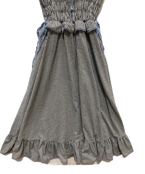 jouetie（ジュエティ）jouetie (ジュエティ) ノースリチェックフリルロングワンピース ブラック サイズ:Mの古着・服飾アイテム