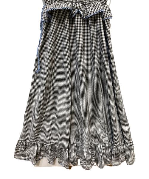 jouetie（ジュエティ）jouetie (ジュエティ) ノースリチェックフリルロングワンピース ブラック サイズ:Mの古着・服飾アイテム