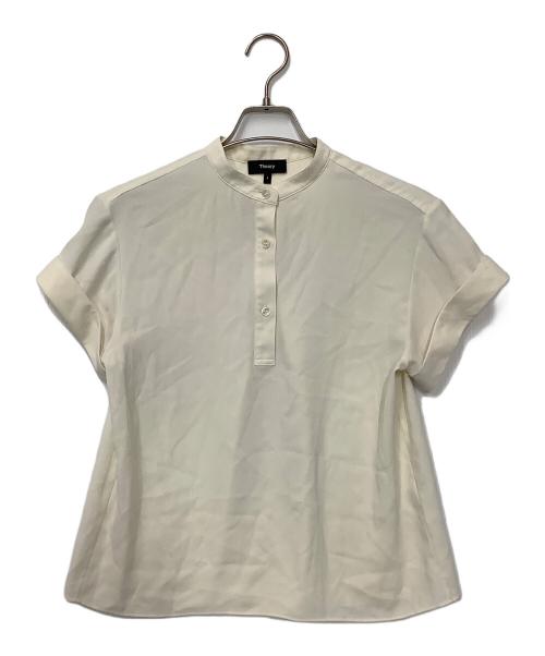 theory（セオリー）theory (セオリー) スタンドカラーシャツ アイボリー サイズ:Sの古着・服飾アイテム