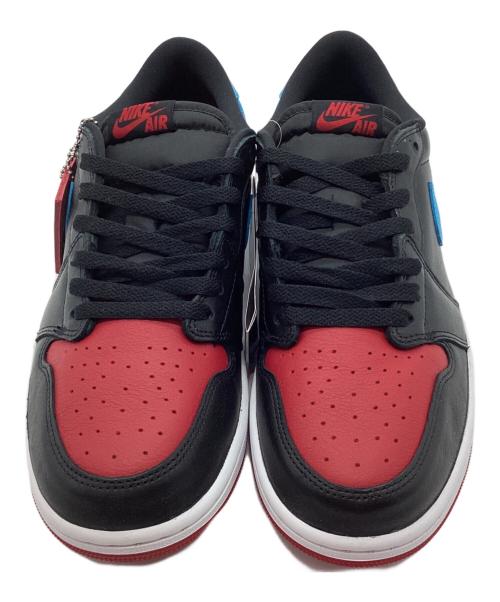 NIKE（ナイキ）NIKE (ナイキ) WMNS AIR JORDAN 1 RETRO LOW OG ブラック×ブルー サイズ:29 未使用品の古着・服飾アイテム
