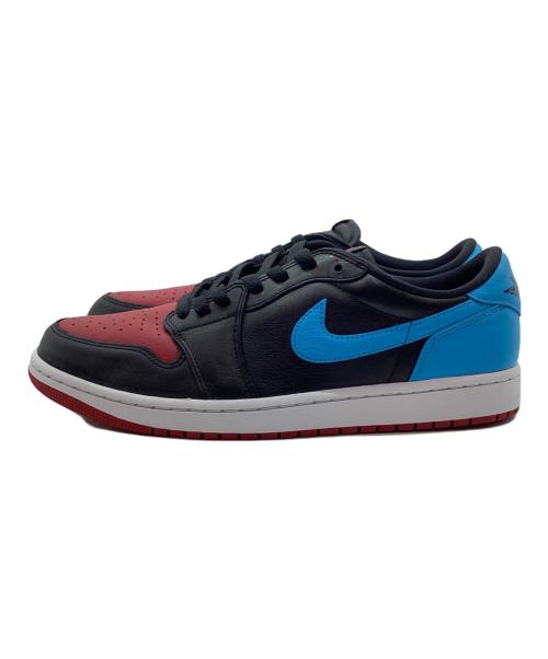 NIKE（ナイキ）NIKE (ナイキ) WMNS AIR JORDAN 1 RETRO LOW OG ブラック×ブルー サイズ:29 未使用品の古着・服飾アイテム