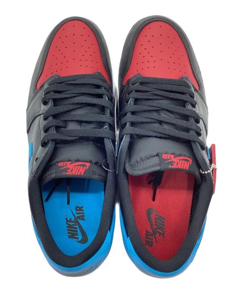 NIKE（ナイキ）NIKE (ナイキ) WMNS AIR JORDAN 1 RETRO LOW OG ブラック×ブルー サイズ:29 未使用品の古着・服飾アイテム