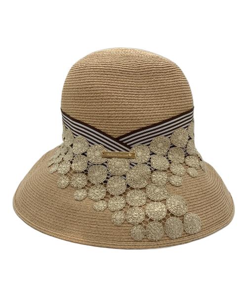 Athena NEW YORK（アシーナニューヨーク）Athena New York (アシーナニューヨーク) Scarlett Lace Hat ナチュラル シャンパーニュベージュの古着・服飾アイテム