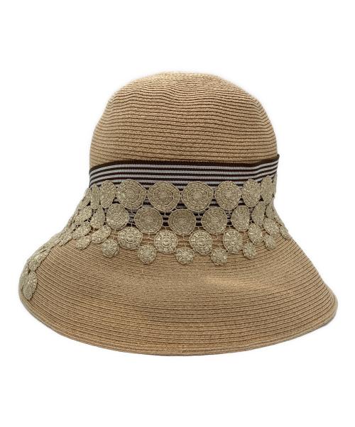 Athena NEW YORK（アシーナニューヨーク）Athena New York (アシーナニューヨーク) Scarlett Lace Hat ナチュラル シャンパーニュベージュの古着・服飾アイテム
