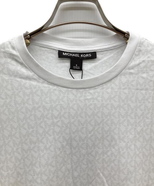 MICHAEL KORS（マイケルコース）MICHAEL KORS (マイケルコース) ロゴコットンTシャツ ホワイト サイズ:S 未使用品の古着・服飾アイテム