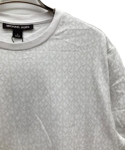 MICHAEL KORS（マイケルコース）MICHAEL KORS (マイケルコース) ロゴコットンTシャツ ホワイト サイズ:S 未使用品の古着・服飾アイテム