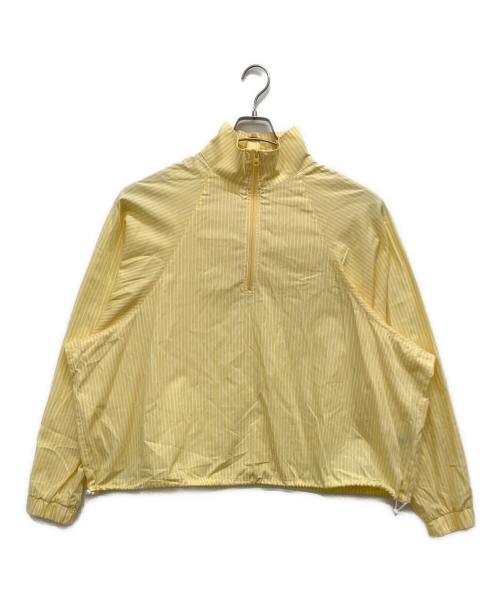 journal standard luxe（ジャーナルスタンダード ラックス）JOURNAL STANDARD LUXE (ジャーナルスタンダード ラックス) ストライプ ハーフジップブルゾン イエロー サイズ:-の古着・服飾アイテム