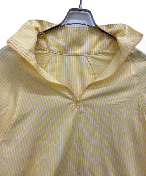 journal standard luxe（ジャーナルスタンダード ラックス）JOURNAL STANDARD LUXE (ジャーナルスタンダード ラックス) ストライプ ハーフジップブルゾン イエロー サイズ:-の古着・服飾アイテム