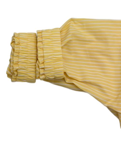 journal standard luxe（ジャーナルスタンダード ラックス）JOURNAL STANDARD LUXE (ジャーナルスタンダード ラックス) ストライプ ハーフジップブルゾン イエロー サイズ:-の古着・服飾アイテム
