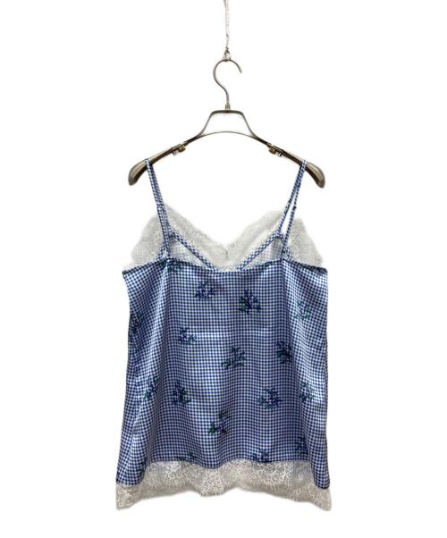 SLOBE IENA（スローブ イエナ）SLOBE IENA (スローブ イエナ) Margaux Dereume × SLOBE lingerie キャミブラウス ブルー サイズ:FREEの古着・服飾アイテム