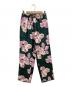 BANANATIME（バナナタイム）の古着「総柄シルクパンツ」｜ブラック