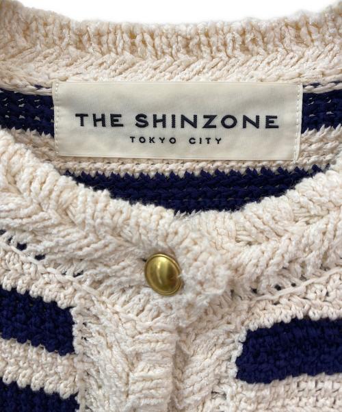 THE SHINZONE（ザ シンゾーン）THE SHINZONE (ザ シンゾーン) CROCHET KNIT JACKET アイボリー サイズ:FOの古着・服飾アイテム