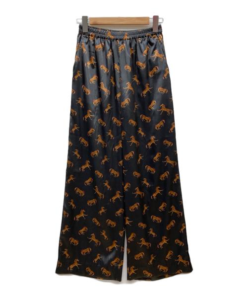 VERMEIL par iena（ヴェルメイユ パー イエナ）VERMEIL par iena (ヴェルメイユ パー イエナ) Horsey Pattern パンツ ダークグレー サイズ:38の古着・服飾アイテム