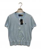 POLO RALPH LAURENポロ・ラルフローレン）の古着「半袖カーディガン」｜スカイブルー