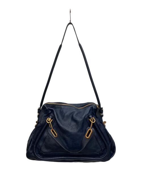 Chloe（クロエ）Chloe (クロエ) 2WAYショルダーバッグ ネイビーの古着・服飾アイテム