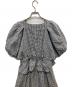 中古・古着 Her lip to (ハーリップトゥ) Portofino Belted Check Dress ブラック×ホワイト サイズ:M：8000円
