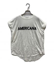 Americana（アメリカーナ）の古着「ロゴプリント半袖カトソー」｜ホワイト