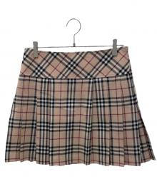 BURBERRY BLUE LABEL（バーバリー ブルー レーベル）の古着「ノバチェックスカート」｜ベージュ