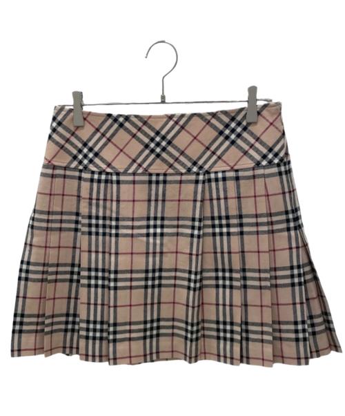 BURBERRY BLUE LABEL（バーバリー ブルー レーベル）BURBERRY BLUE LABEL (バーバリー ブルー レーベル) ノバチェックスカート ベージュ サイズ:38の古着・服飾アイテム