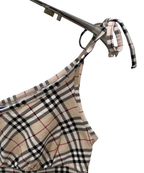 BURBERRY BLUE LABEL（バーバリー ブルー レーベル）BURBERRY BLUE LABEL (バーバリー ブルー レーベル) ノバチェックキャミソール ベージュ サイズ:36の古着・服飾アイテム
