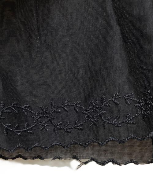 machatt（マチャット）machatt (マチャット) パネルエンブロイダリースカート ブラック サイズ:Fの古着・服飾アイテム