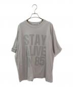 Whim Gazette×KATHARINE HAMNETTウィムガゼット×キャサリンハムネット）の古着「別注バックプリントTシャツ」｜グレー