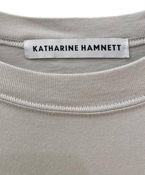 Whim Gazette（ウィムガゼット）Whim Gazette (ウィムガゼット) KATHARINE HAMNETT (キャサリンハムネット) 別注バックプリントTシャツ グレー サイズ:Freeの古着・服飾アイテム