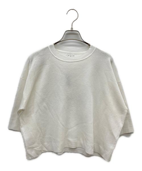 CAST:（キャスト）CAST: (キャスト) ニットT ホワイト サイズ:M 未使用品の古着・服飾アイテム
