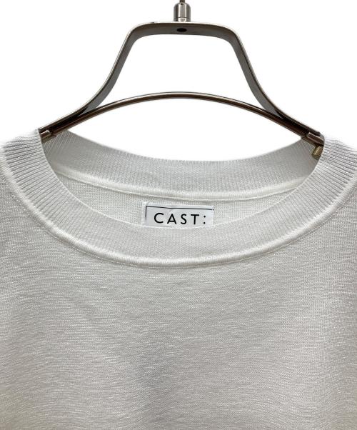 CAST:（キャスト）CAST: (キャスト) ニットT ホワイト サイズ:M 未使用品の古着・服飾アイテム