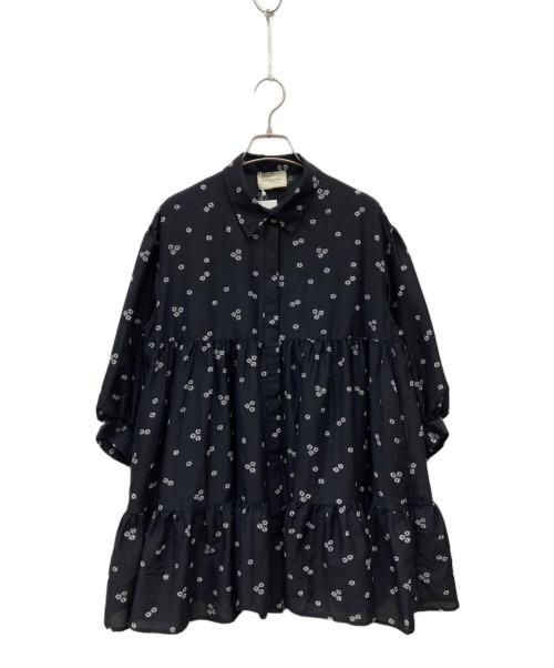 UNITED ARROWS（ユナイテッドアローズ）UNITED ARROWS (ユナイテッドアローズ) ボイル ティアード チュニック ネイビー サイズ:FREE 未使用品の古着・服飾アイテム