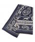 HERMES（エルメス）の古着「カシミヤシルク ショール/Cheval de Coeur Bandana」｜カーキ/ブラン/ノワール