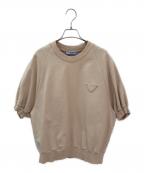 PRADAプラダ）の古着「半袖スウェット」｜ベージュ