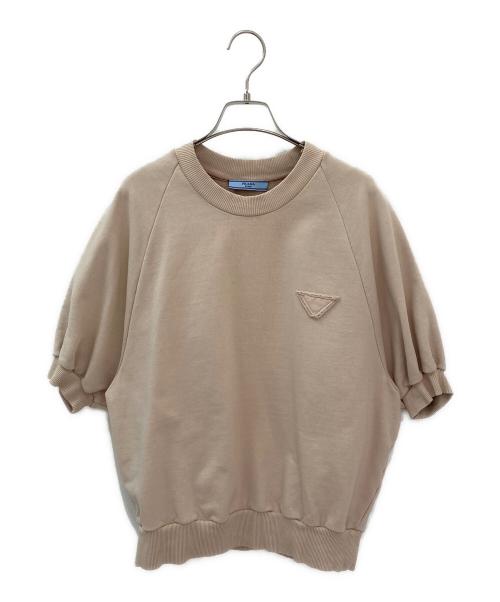 PRADA（プラダ）PRADA (プラダ) 半袖スウェット ベージュ サイズ:Sの古着・服飾アイテム