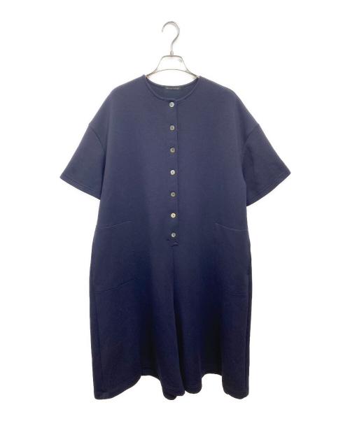 mizuiro-ind（ミズイロインド）mizuiro-ind (ミズイロインド) crew neck all in one ネイビー サイズ:表記なしの古着・服飾アイテム