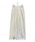 CLANE（クラネ）の古着「MINAMI TANAKA SLASH TUCK SLACKSSLASH TUCK SLACKS」｜ホワイト
