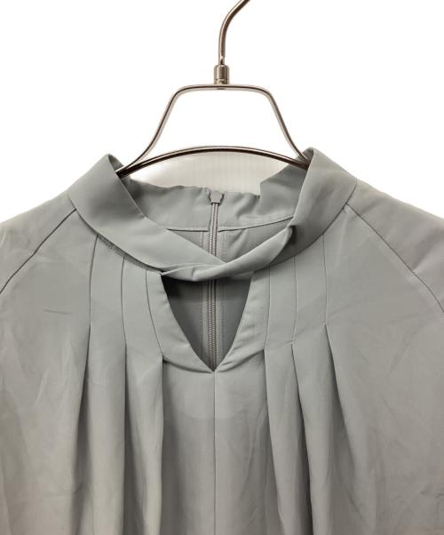 UNITED TOKYO（ユナイテッドトーキョー）UNITED TOKYO (ユナイテッドトーキョー) ツイストカラーブラウス ブルー サイズ:Fの古着・服飾アイテム