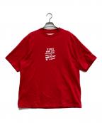 JOHN MASON SMITHジョンメイソンスミス）の古着「JAI TANJU BE INSANE S/S T-SHIRT」｜レッド
