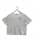 FRAMeWORK×haruフレームワーク×ハル）の古着「ロゴTシャツ」｜ホワイト