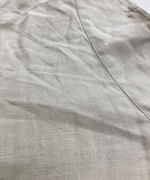 Conte（コンテ）conte (コンテ) ヘンプ Vネック ワンピース ベージュ サイズ:下記参照の古着・服飾アイテム