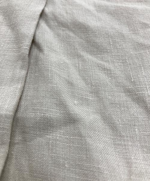 Conte（コンテ）conte (コンテ) ヘンプ Vネック ワンピース ベージュ サイズ:下記参照の古着・服飾アイテム