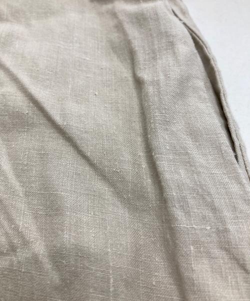 Conte（コンテ）conte (コンテ) ヘンプ Vネック ワンピース ベージュ サイズ:下記参照の古着・服飾アイテム