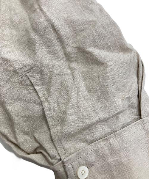 Conte（コンテ）conte (コンテ) ヘンプ Vネック ワンピース ベージュ サイズ:下記参照の古着・服飾アイテム