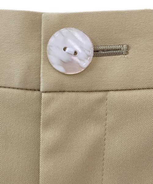 nagonstans（ナゴンスタンス）nagonstans (ナゴンスタンス) tuck wide trousers ベージュ サイズ:Mの古着・服飾アイテム