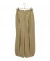 nagonstans（ナゴンスタンス）の古着「tuck wide trousers」｜ベージュ